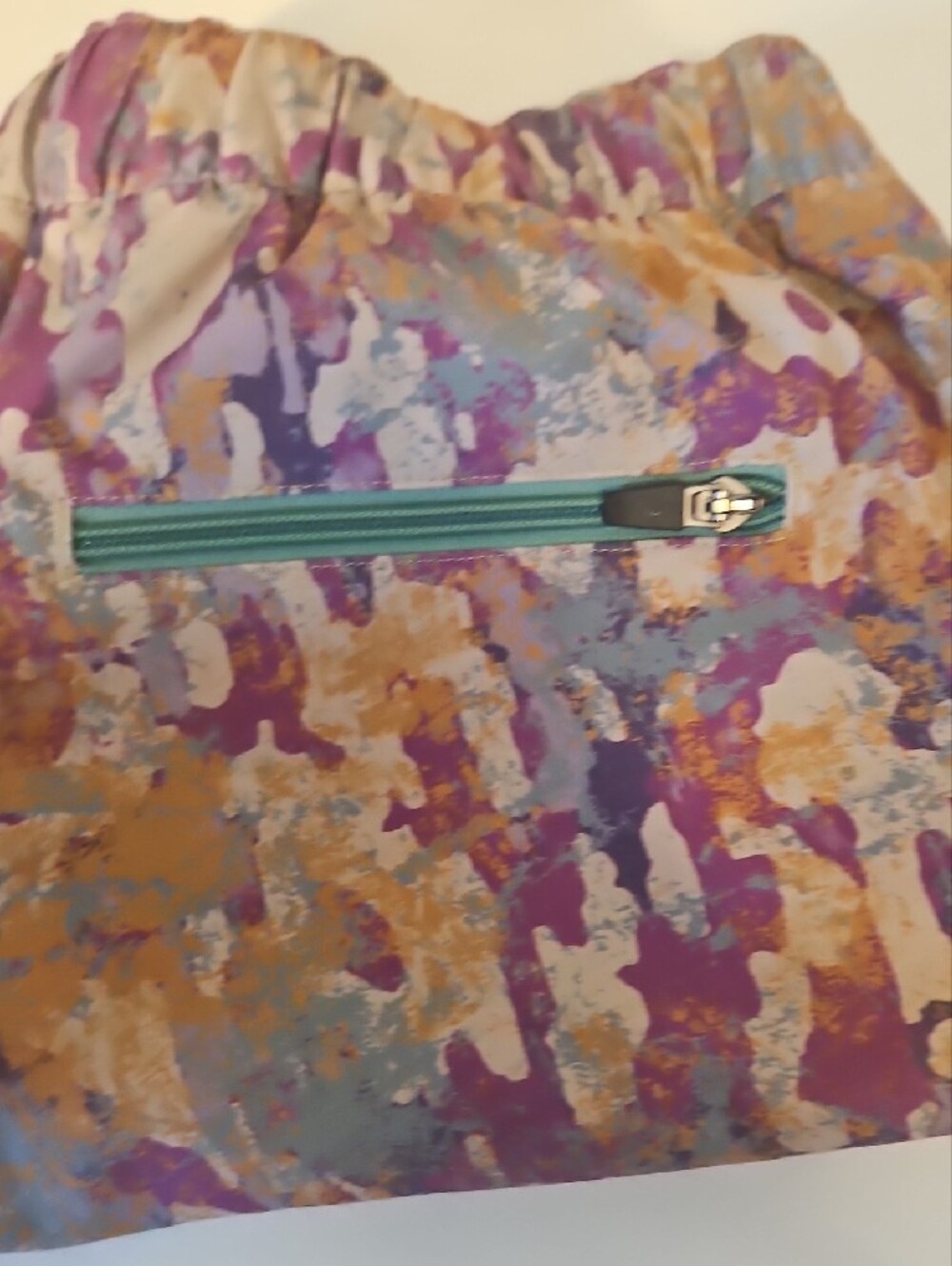 Topo Designs Purple Tan Blue Camo Trail Shorts - Picture 6 of 6
